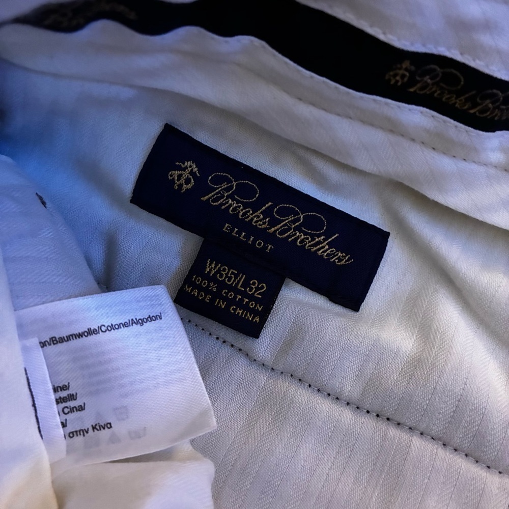 Brooks Brothers Elliot Corduroy Pants 35x32 Pleated - Picture 2 of 4